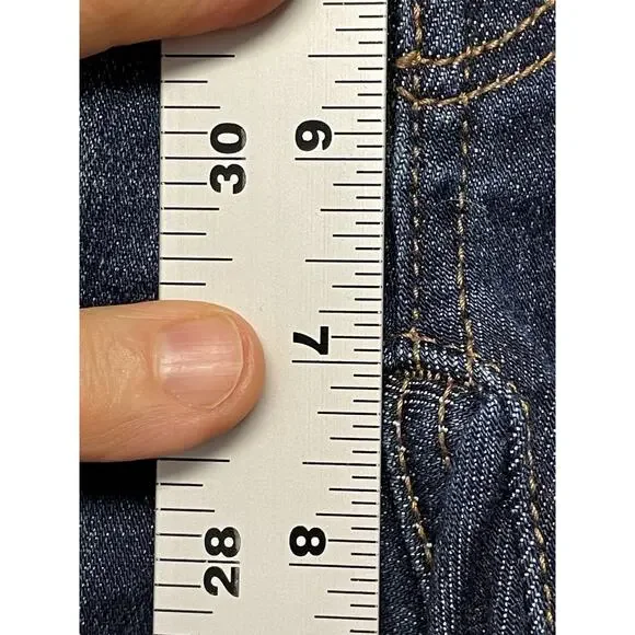 American Eagle Shorts Womens 00 Dark Wash Denim Next Level Stretch Rolled Casual - Picture 5 of 12